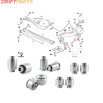 Kit boccole posteriori alluminio BMW E36 E46 Z4 Uniball